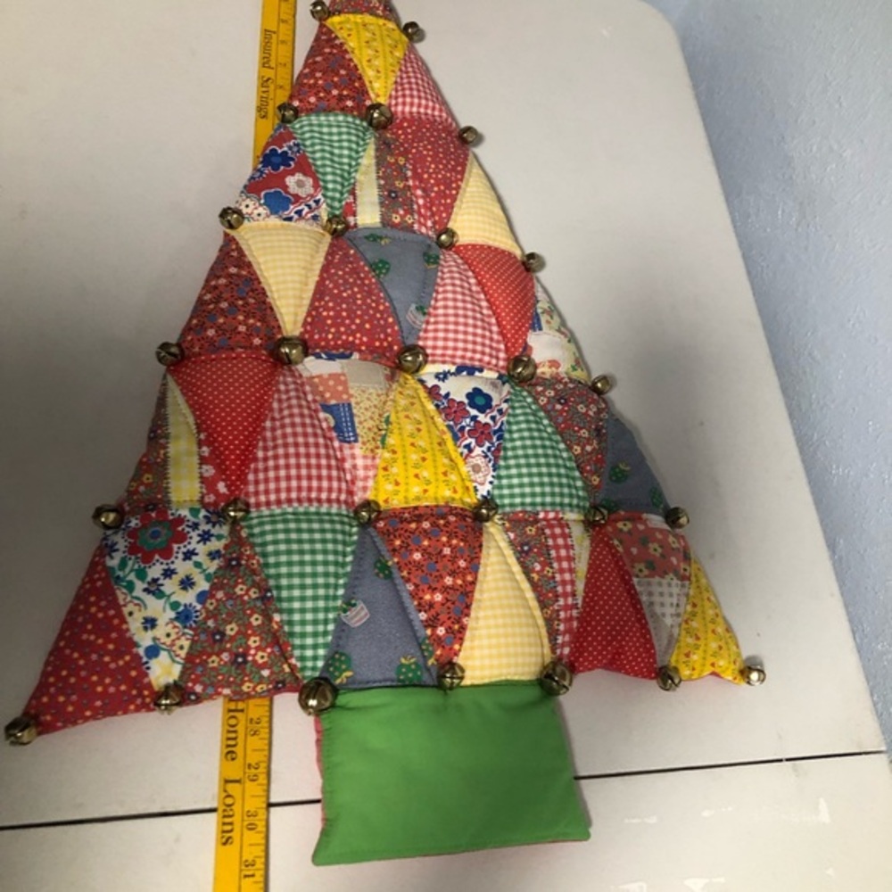Vintage Christmas tree‎ patchwork wall hanger